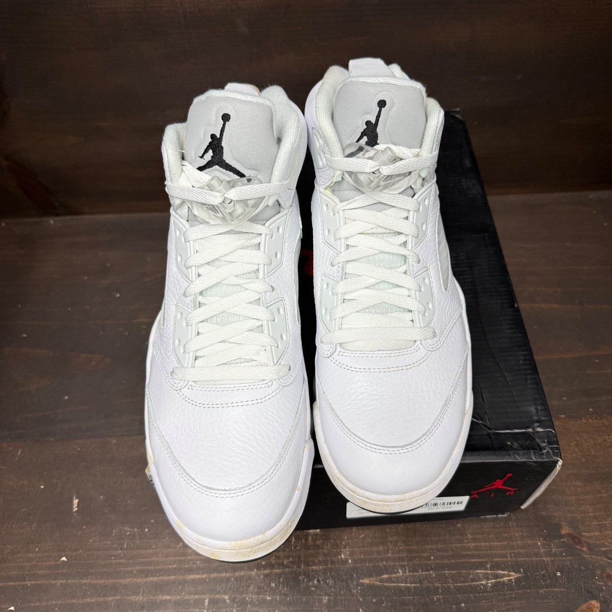 Jordan 5 Retro Metallic White (2015) Size 10.5 (Pre-Owned) - back