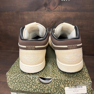 Jordan 1 Low Premium Pale Ivory Off Noir Baroque Brown Size 10 (Pre-Owned) - Image 3