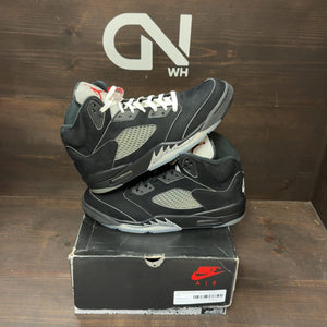 Jordan 5 Retro OG Black Metallic Reimagined Size 11.5 (Pre-Owned) - front