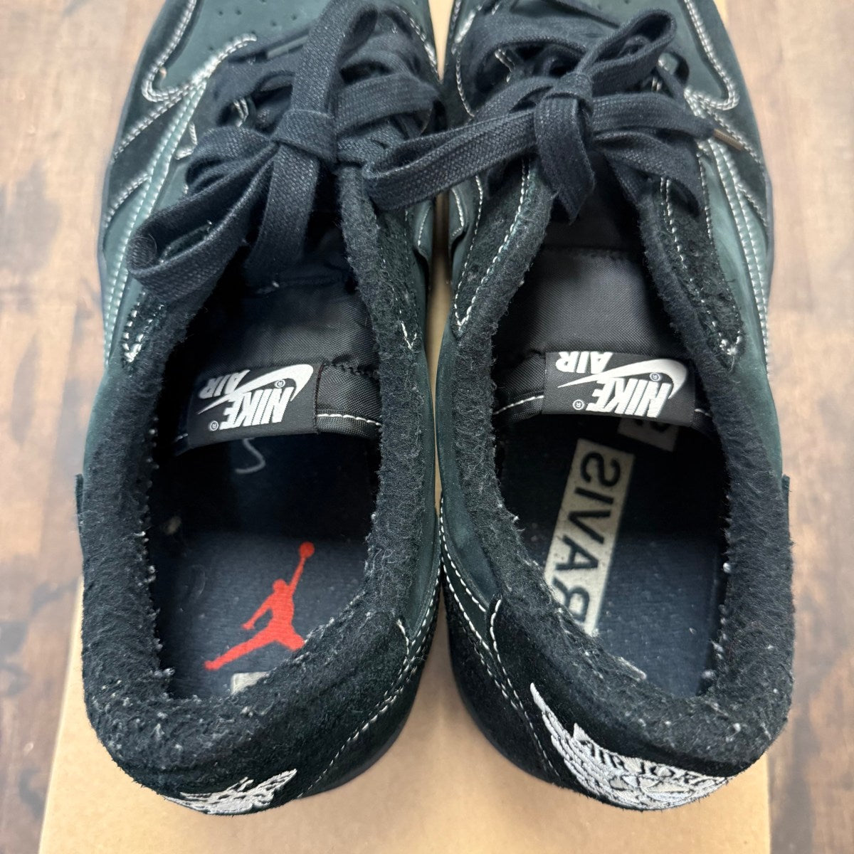 Jordan 1 Retro Low OG SP Travis Scott Black Phantom Size 14 (Pre-Owned) - Image 4