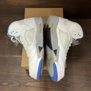 Jordan 5 Retro White Stealth (2021) Size 12 (Pre-Owned) - aux
