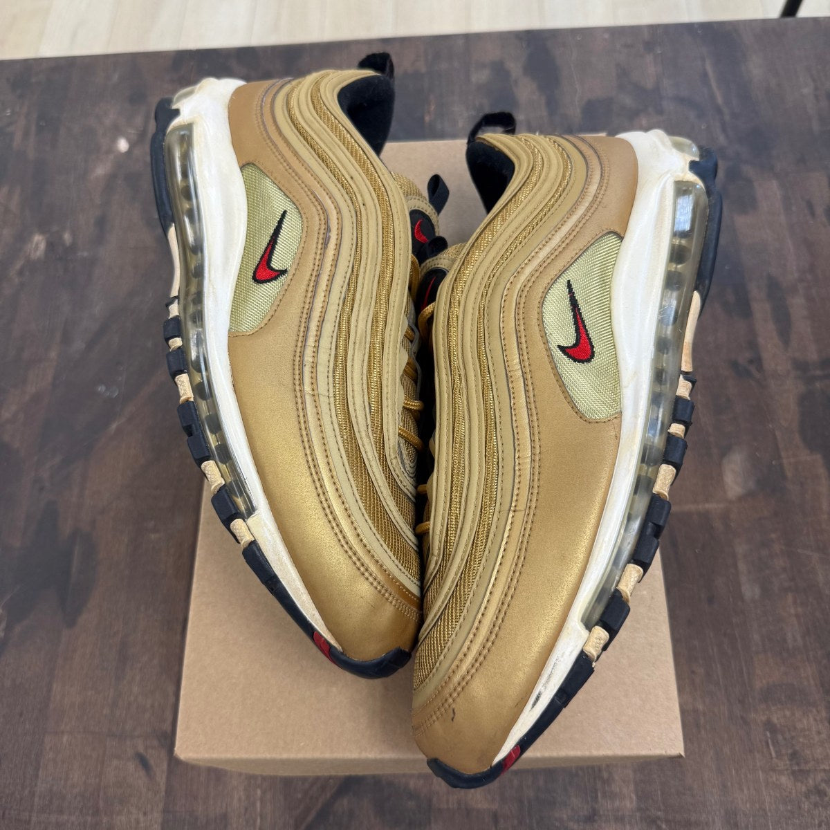 Nike Air Max 97 Metallic Gold (2017/2018) Size 13 (Pre-Owned) - Image 1