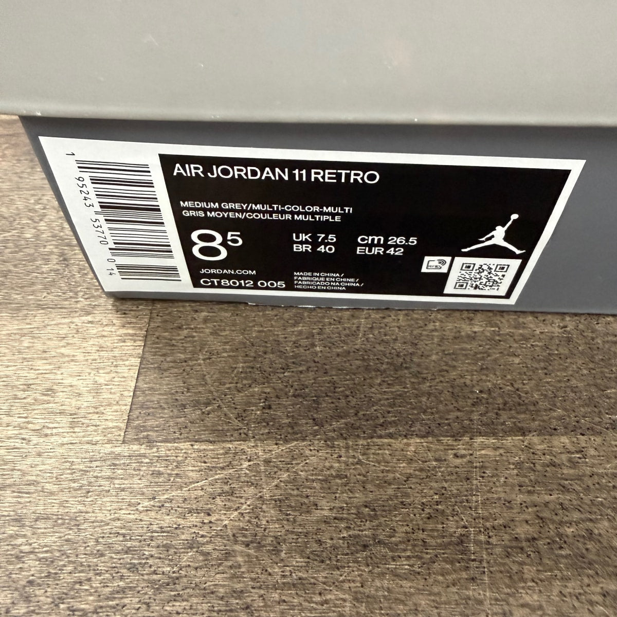 Jordan 11 Retro Cool Grey (2021) Size 8.5 (Pre-Owned) - Image 6