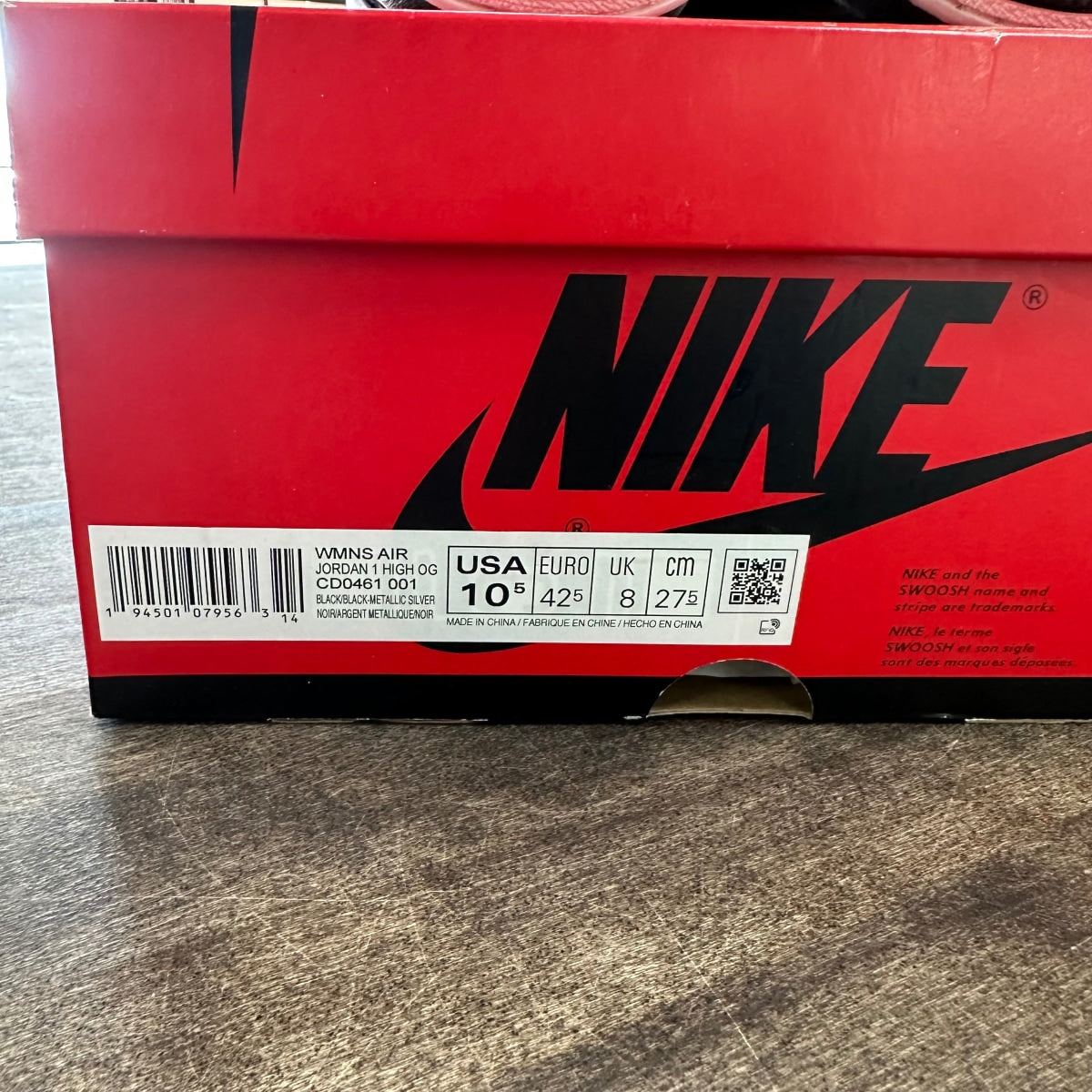 Jordan 1 Retro High Silver Toe (Women's) - Image 6