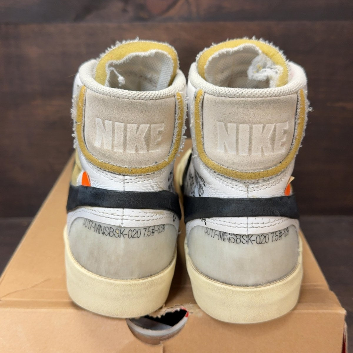 Nike Blazer Mid Off-White Size 8 (Pre-Owned) - aux