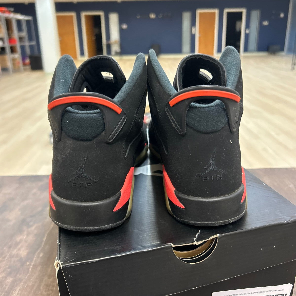 Jordan 6 Retro Infrared Black (2014) (GS) - Image 4