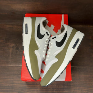 Nike Air Max 1 White Black Medium Olive - Image 2