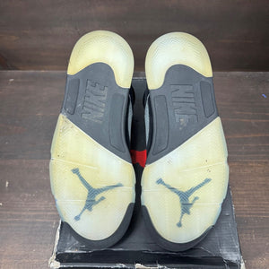 Jordan 5 Retro OG Black Metallic Reimagined Size 10.5 (Pre-Owned) - box