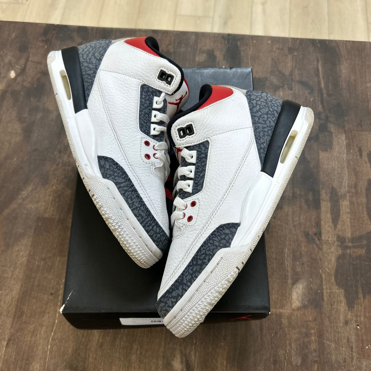 Jordan 3 Retro SE Fire Red Denim (GS) - Image 1