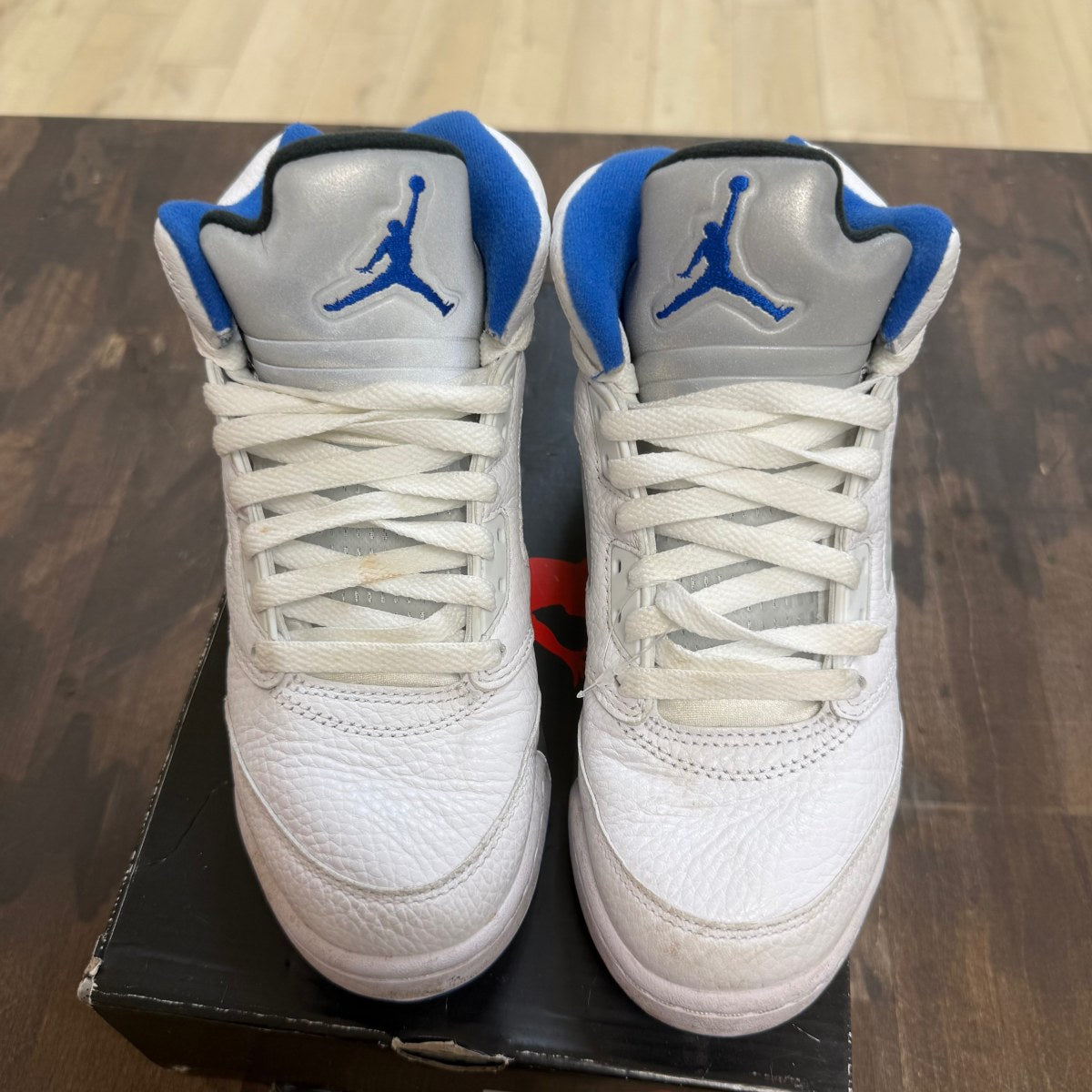 Jordan 5 Retro White Stealth (2021) (GS) - Image 2