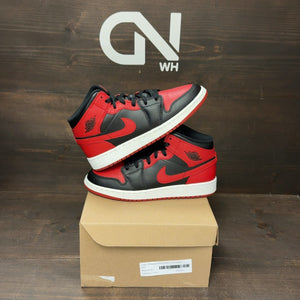 Jordan 1 Mid Banned (2020) (GS) Size 5.5Y (Pre-Owned) - Image 1