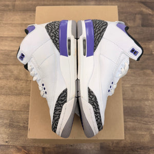 Jordan 3 Retro Dark Iris (GS) Size 5.5Y (Pre-Owned) - Image 3
