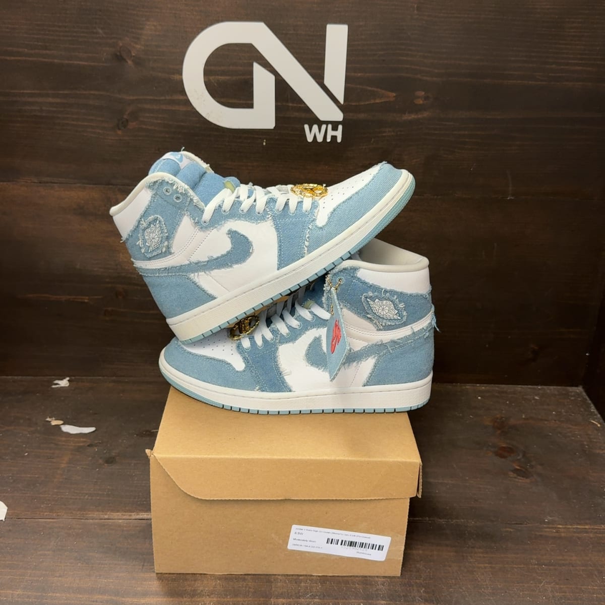Jordan 1 Retro High OG Denim (Women's) Size 8.5W (Pre-Owned) - front