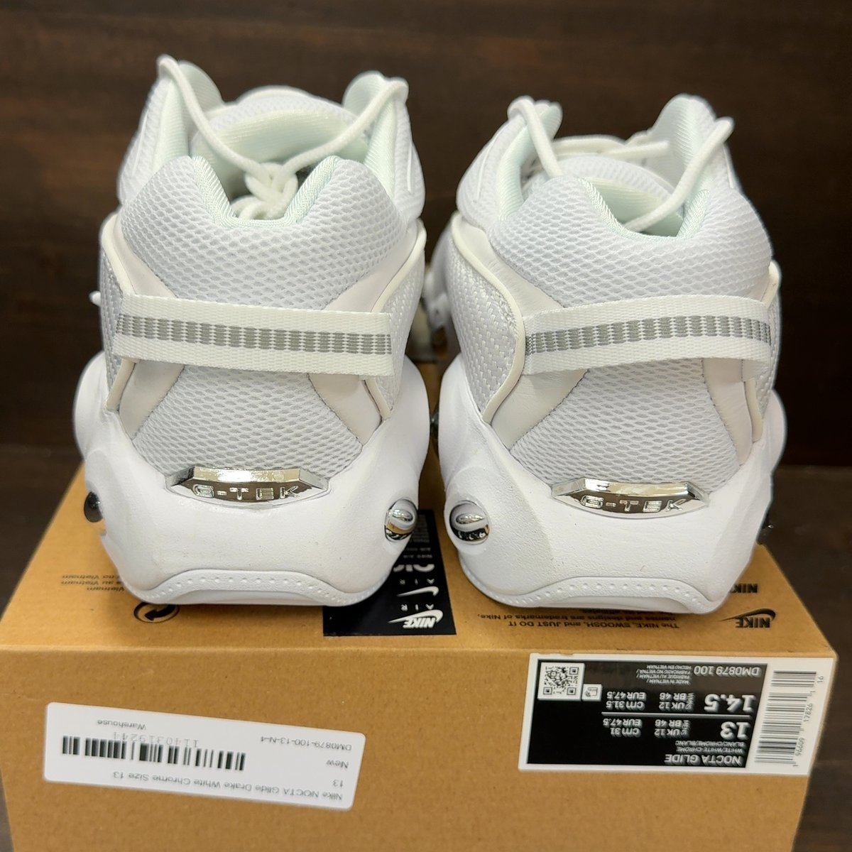 Nike NOCTA Glide Drake White Chrome Size 13 - aux