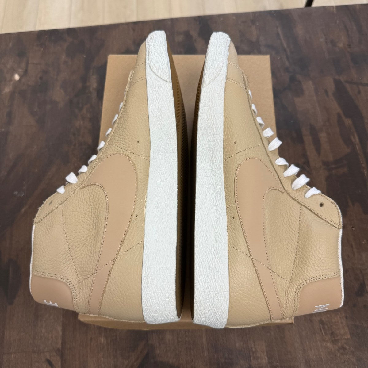 Nike Blazer Mid Premium Linen/Summit White Size 12 (Pre-Owned) - Image 4