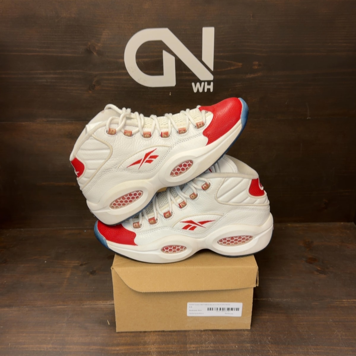 Reebok Question Mid Pearlized Red (2012) Size 9.5 (Pre-Owned) - Image 1