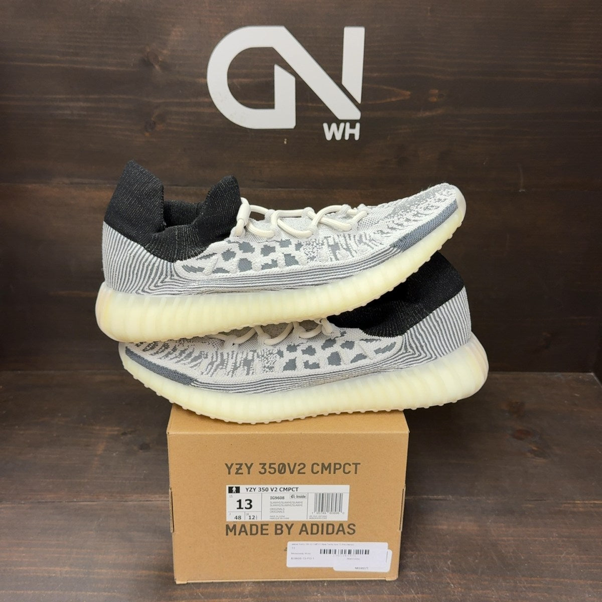 adidas Yeezy 350 V2 CMPCT Slate Panda - Image 1