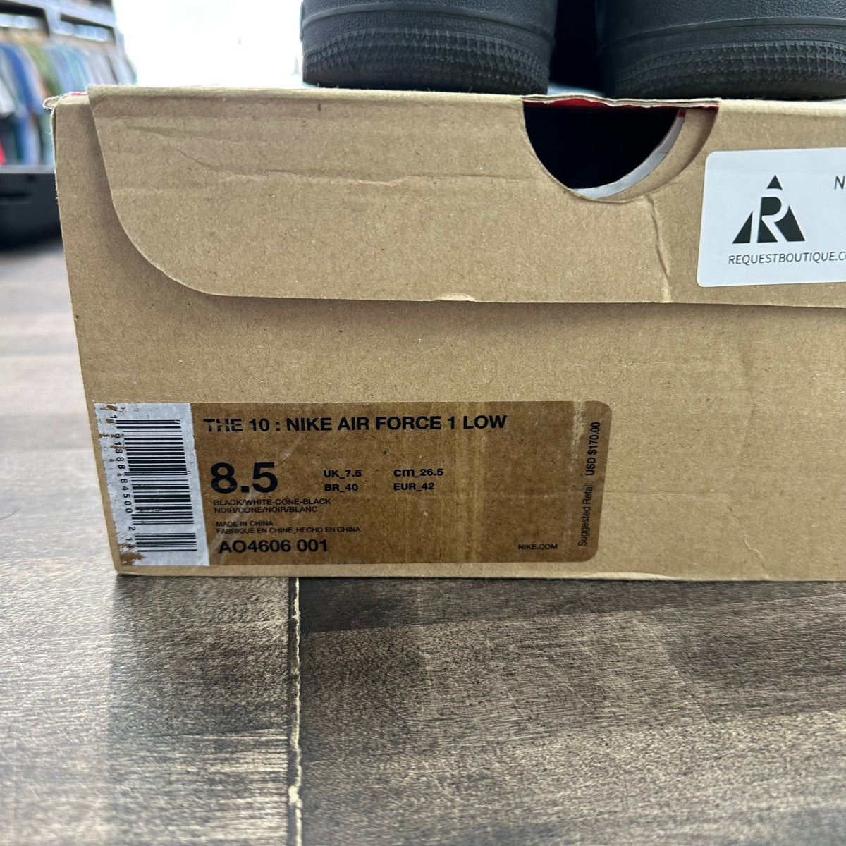 Nike Air Force 1 Low Off-White Black White - Image 5