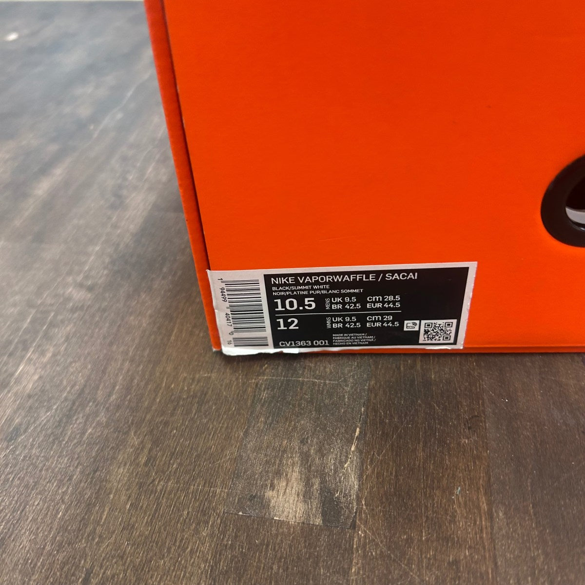 Nike Vaporwaffle sacai Black White - Image 6