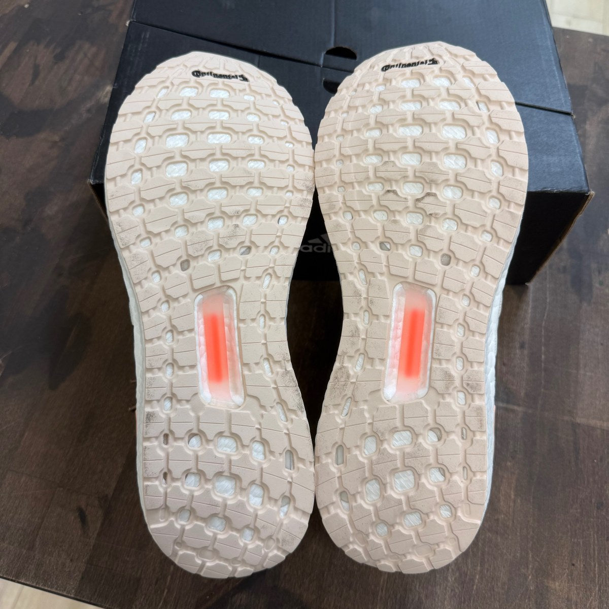 adidas Ultra Boost 19 Off White Glow Orange (Women's) - Image 3