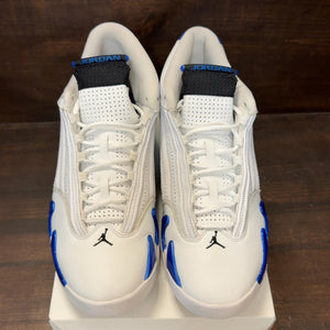Jordan 14 Retro White Hyper Royal Size 13 (Pre-Owned) - Image 3