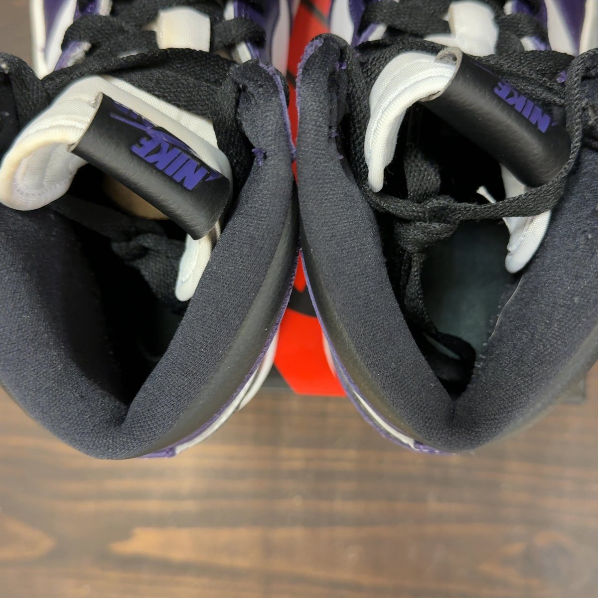 Jordan 1 Retro High Court Purple White Size 7.5 (Pre-Owned) - aux