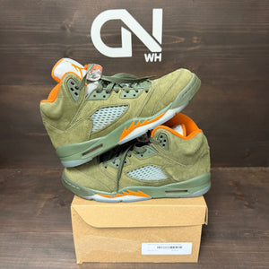 Jordan 5 Retro Olive (2024) (GS) Size 7Y (Pre-Owned) - Image 1