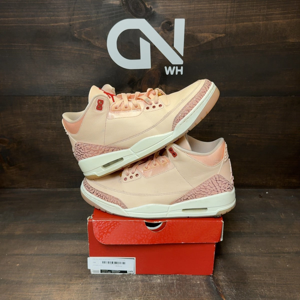 Jordan 3 Retro Valentine's Day Treat Yourself (2025) (Women's) Size 12W (Pre-Owned) - Image 1