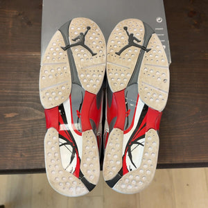 Jordan 8 Retro White True Red (2025) Size 12 (Pre-Owned) - aux