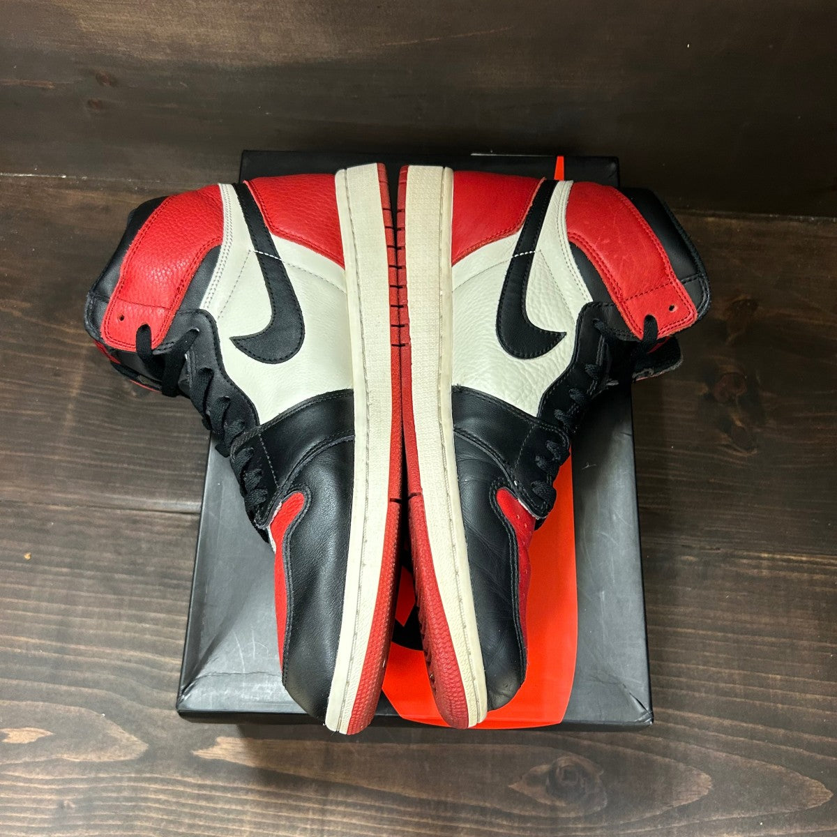 Jordan 1 Retro High Bred Toe Size 13 (Pre-Owned) - Image 4