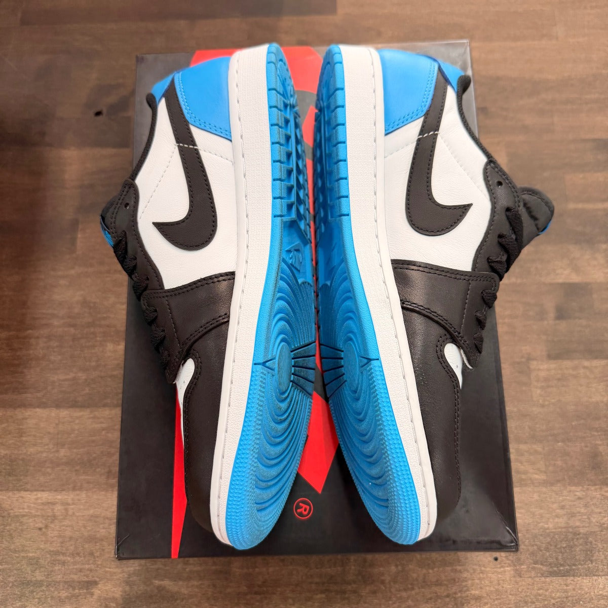 Jordan 1 Retro Low OG Black Dark Powder Blue - Image 3