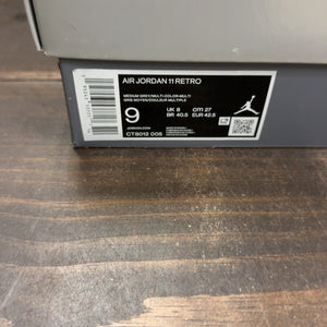 Jordan 11 Retro Cool Grey (2021) Size 9 (Pre-Owned) - aux