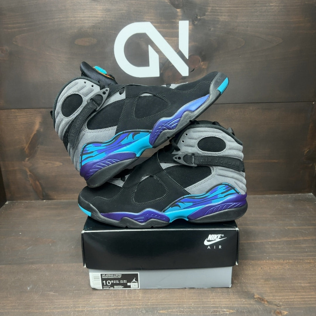 Jordan 8 Retro Aqua (2025) Size 10.5 (Pre-Owned)