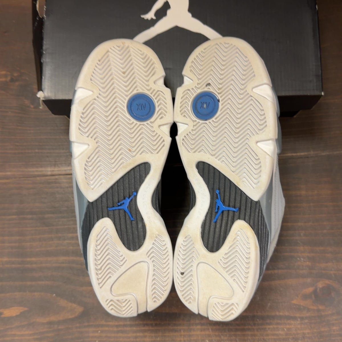 Jordan 14 Retro Sport Blue (GS) Size 5Y (Pre-Owned) - aux