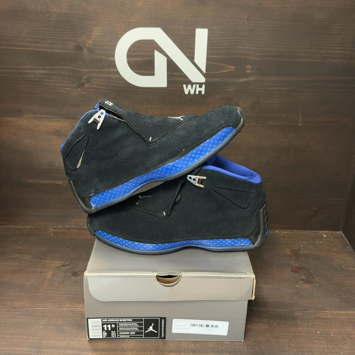 Jordan 18 Retro Black Sport Royal (2018) - Image 1