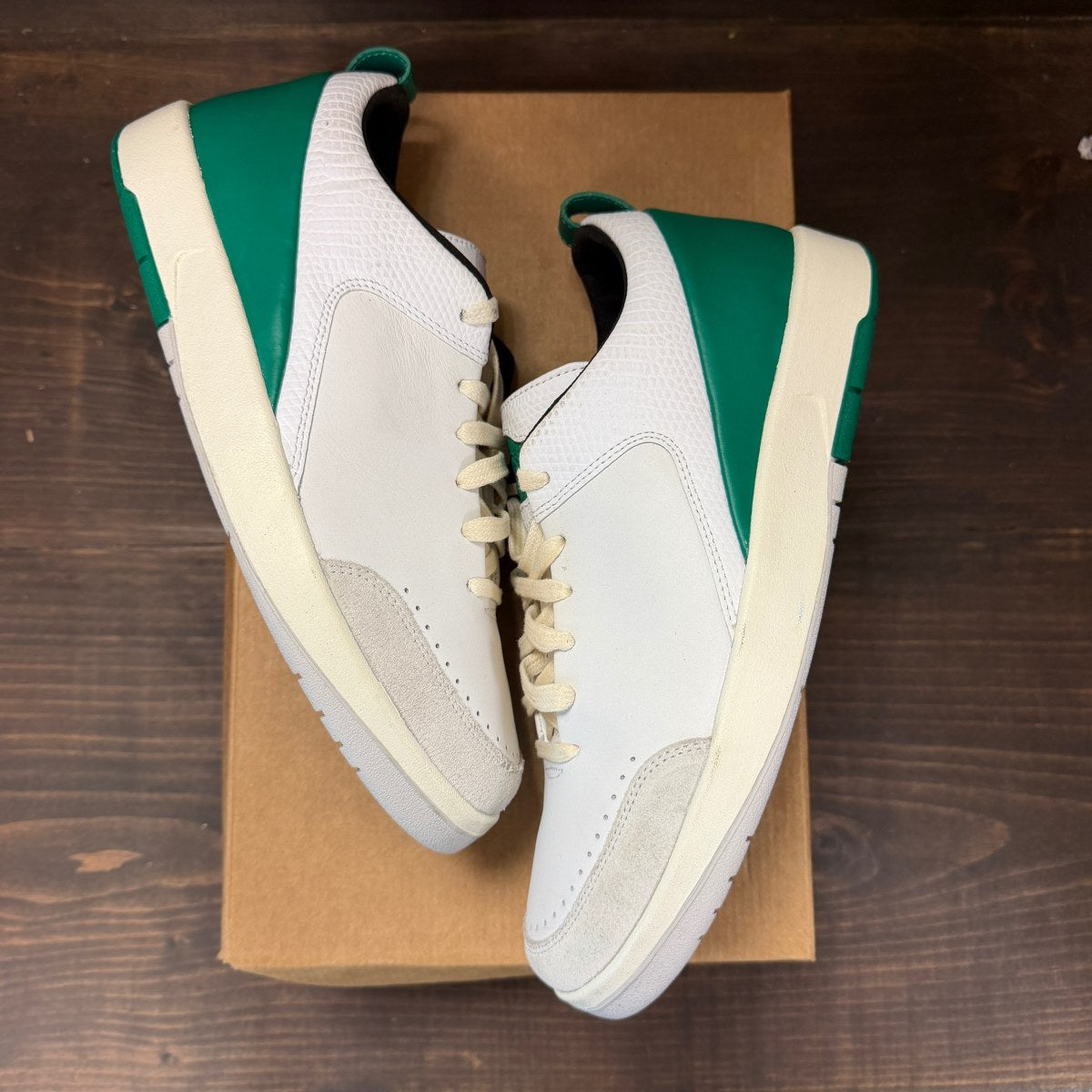 Jordan 2 Retro Low SE Nina Chanel Abney White Malachite (Women's) Size 10W (Pre-Owned) - Image 2