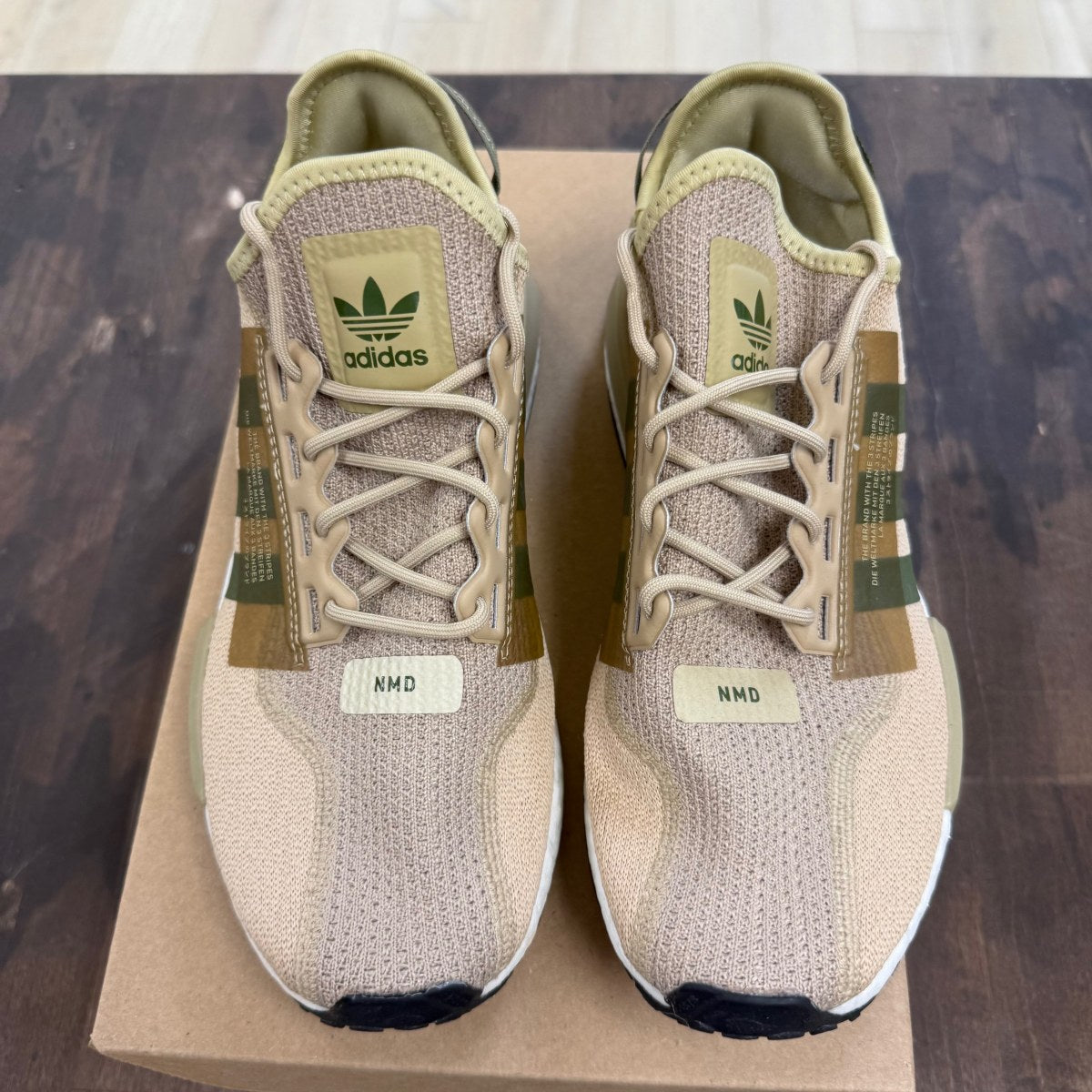 adidas NMD R1 V2 Beige Tone Focus Olive Size 8.5 (Pre-Owned) - Image 2