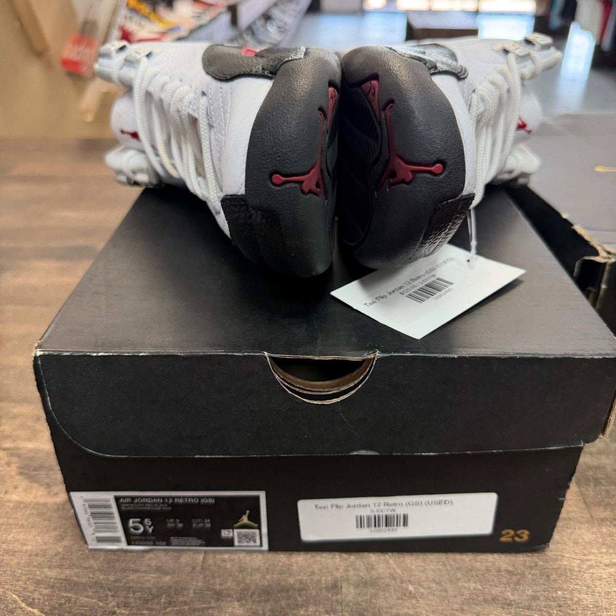 Jordan 12 Retro Taxi Flip (GS) - Image 5
