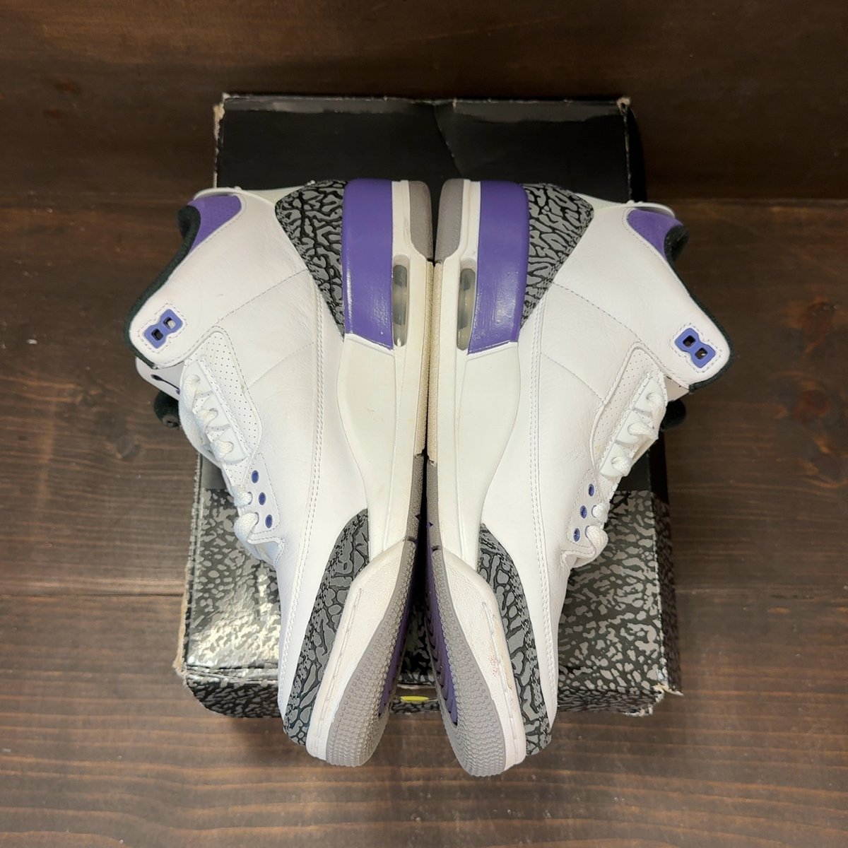 Jordan 3 Retro Dark Iris Size 9.5 (Pre-Owned) - aux