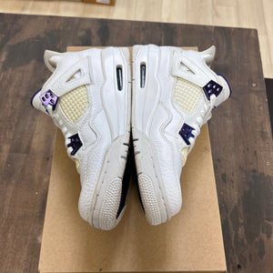 Jordan 4 Retro Metallic Purple (GS) Size 5.5Y (Pre-Owned) - Image 3