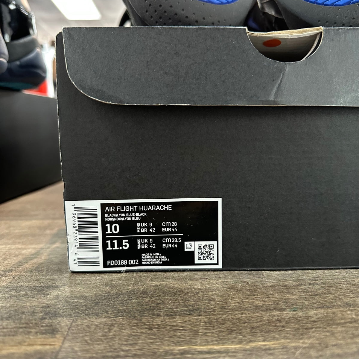 Nike Air Flight Huarache Black Lyon Blue (2015) - Image 6