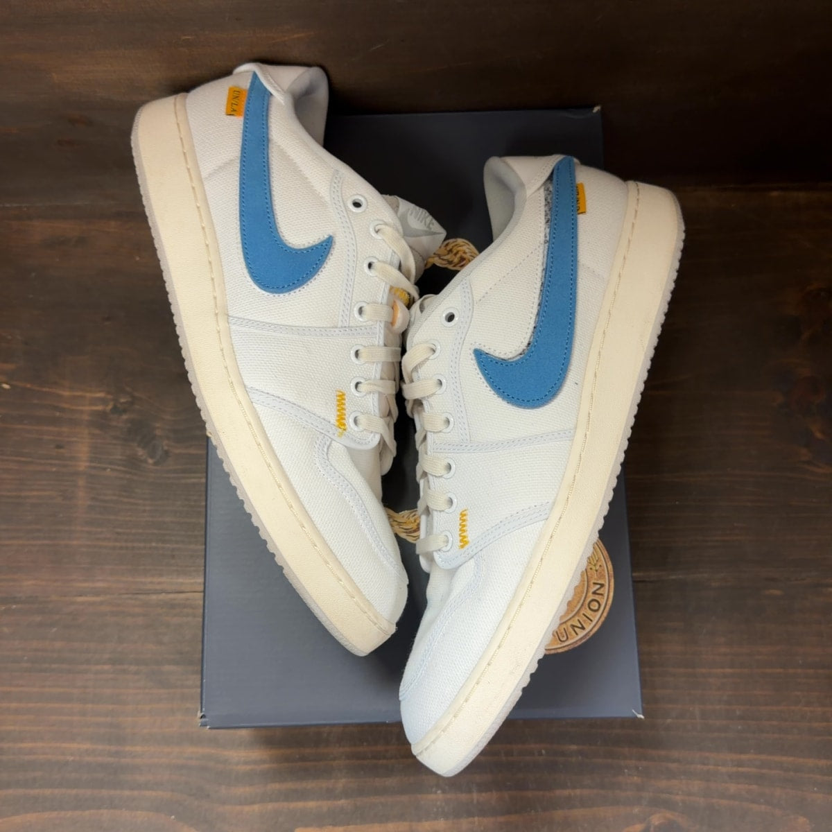 Jordan 1 Retro AJKO Low SP Union White Canvas - Image 2