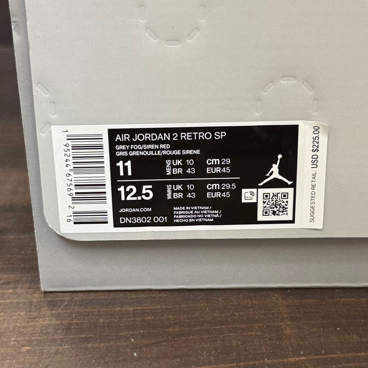 Jordan 2 Retro SP Union Grey Fog - Image 7