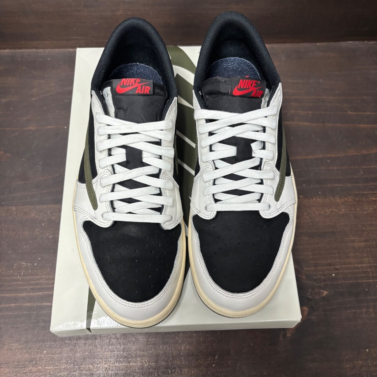 Jordan 1 Retro Low OG SP Travis Scott Olive (Women's) Size 13W (Pre-Owned) - side