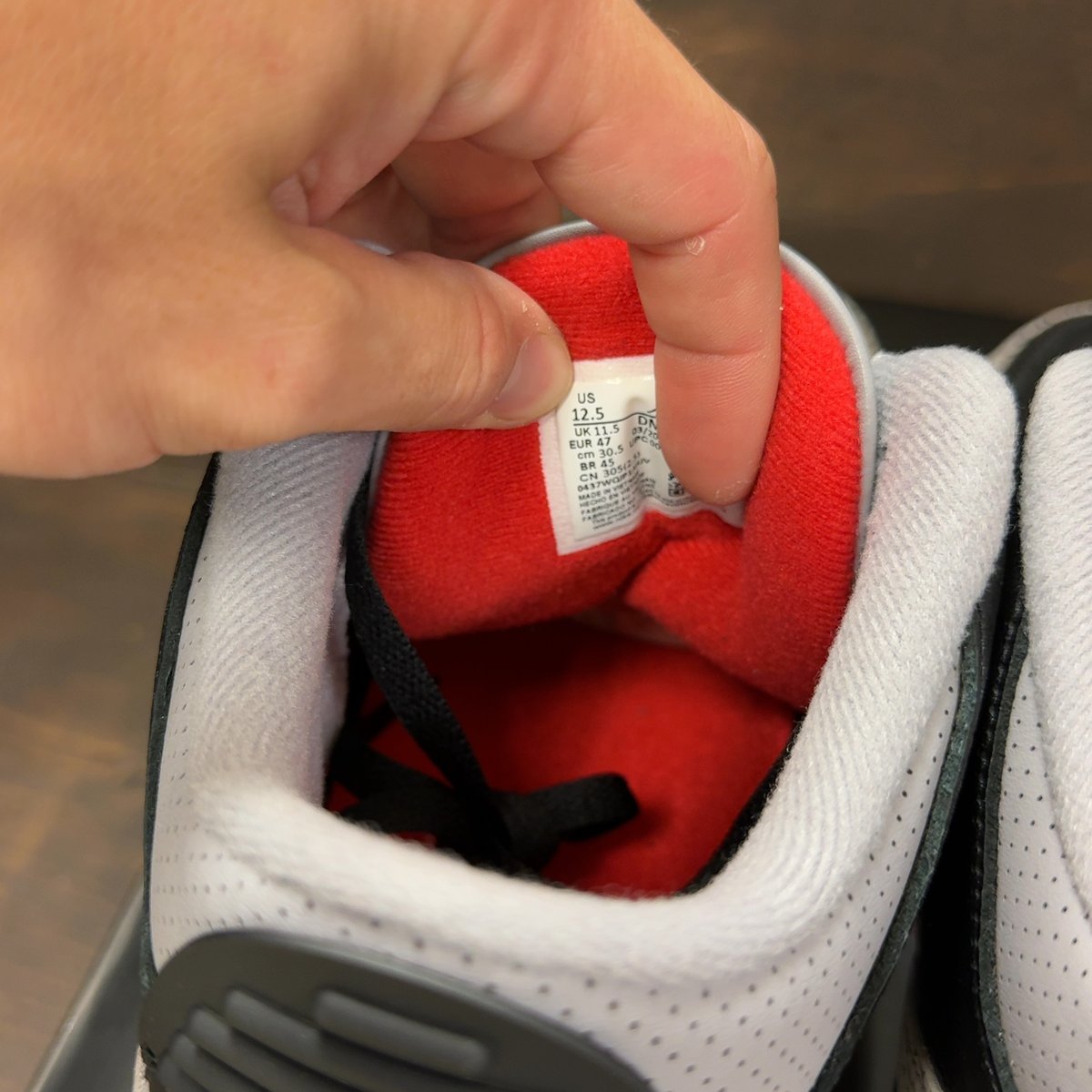 Jordan 3 Retro OG Black Cement (2024) Size 12.5 (Pre-Owned) - aux
