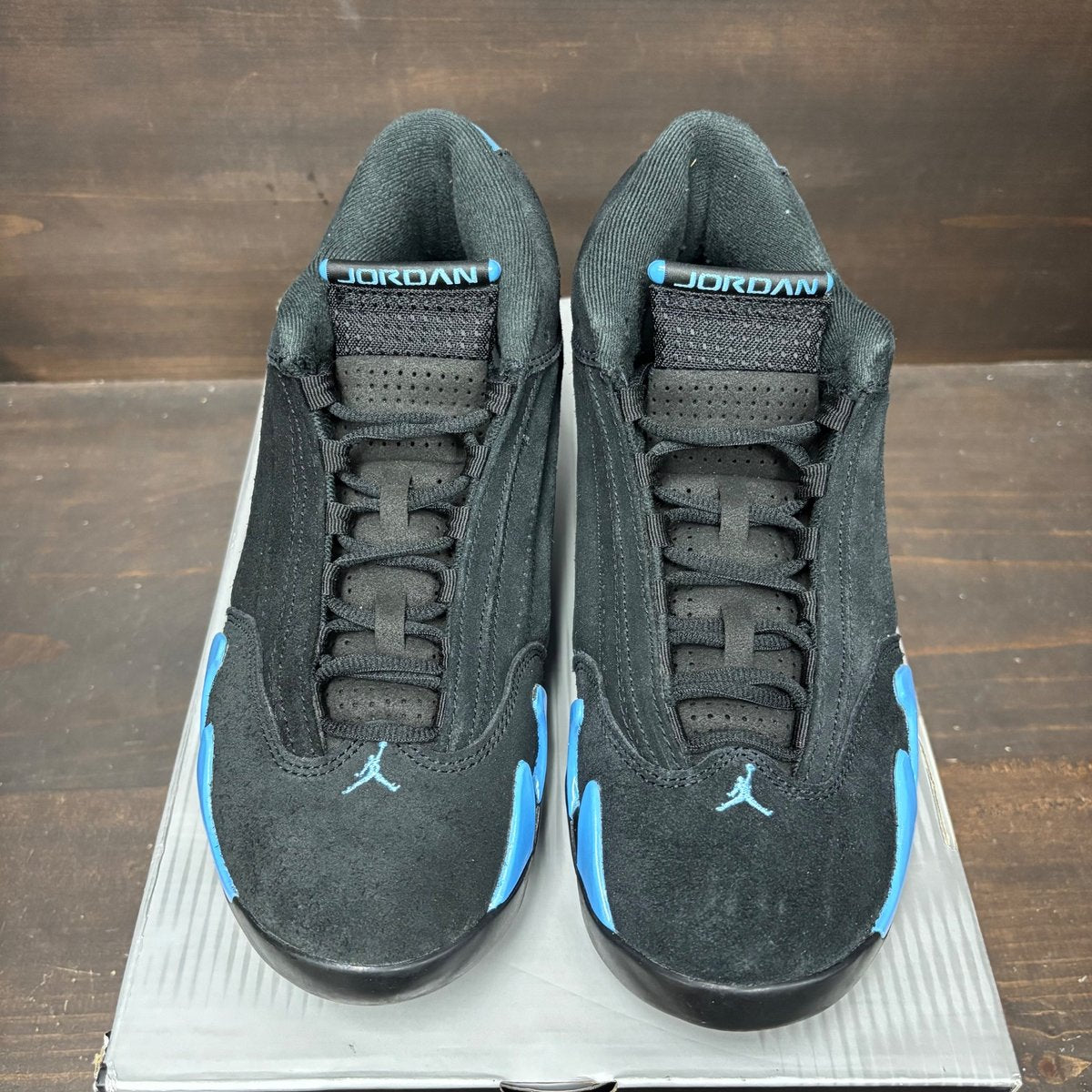 Jordan 14 Retro Black University Blue (2026) Size 9 (Pre-Owned) - side