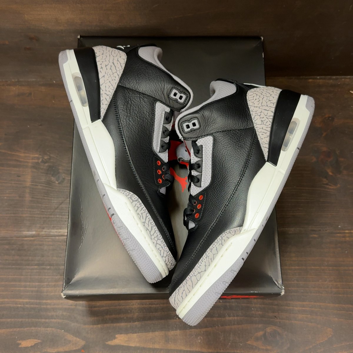 Jordan 3 Retro OG Black Cement (2024) Size 12.5 (Pre-Owned) - back