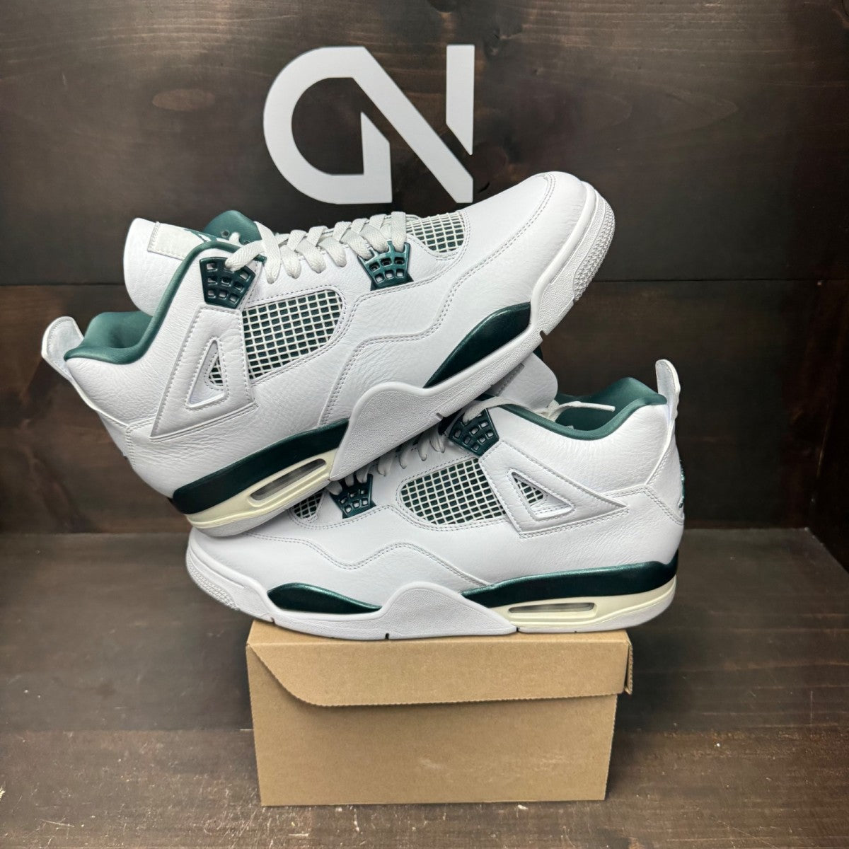 Jordan 4 Retro Oxidized Green Size 12 - Image 1