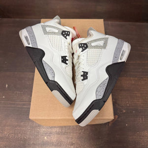 Jordan 4 Retro White Cement (2025) (GS) Size 7Y (Pre-Owned) - back