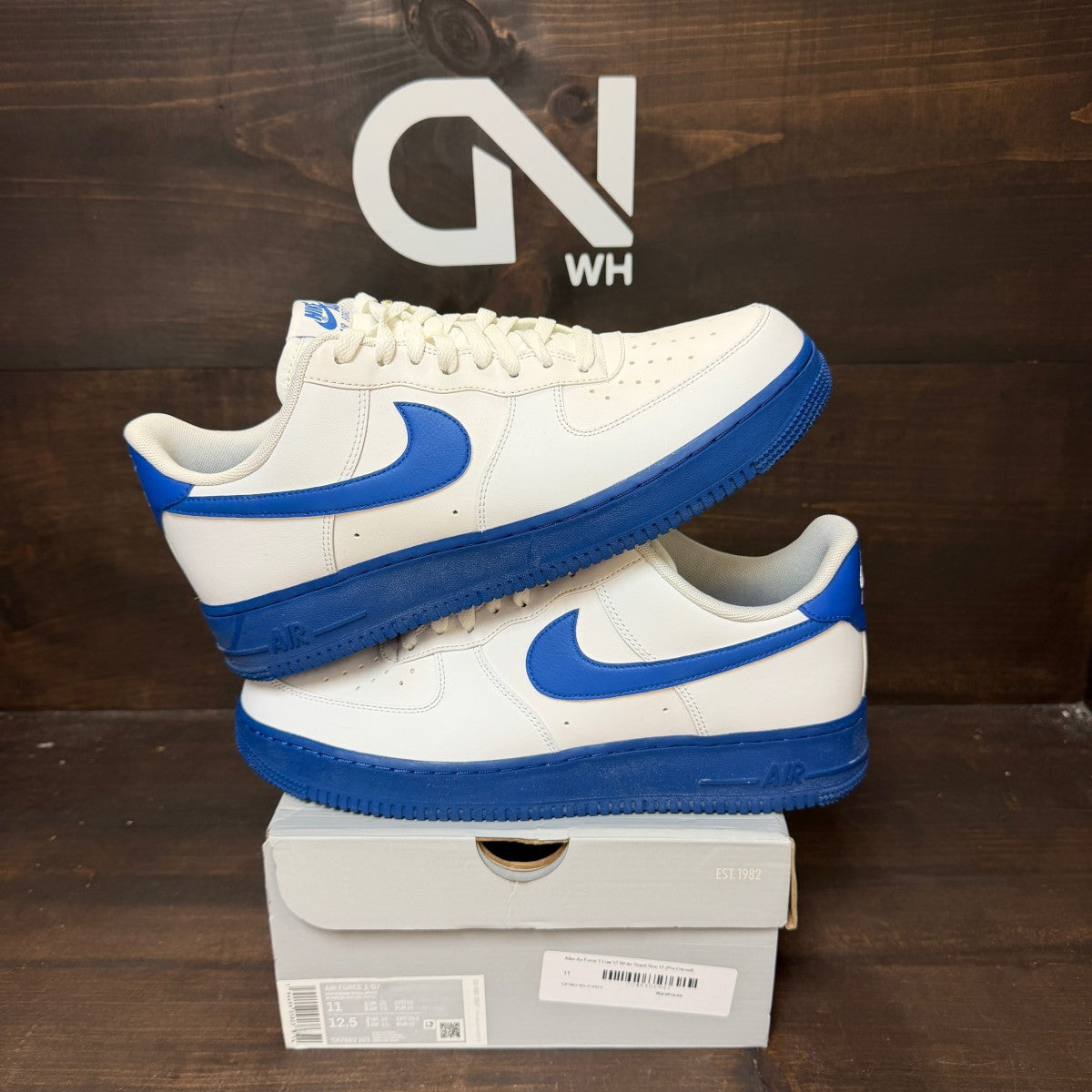 Nike Air Force 1 Low 07 White Royal - Image 1